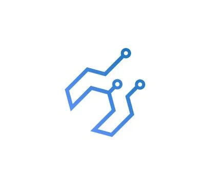 Digital blue Wrench. Isolated Vector Illustration Stock Illustration