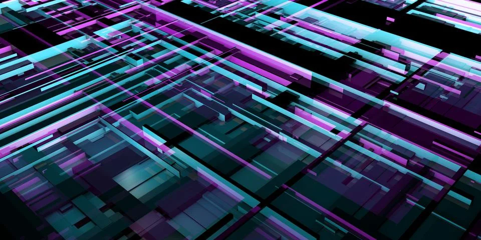 Digital Blueprint Grid With Technology Engineering Pattern Background 스톡 사진