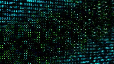 Digital blur binary code background 스톡 일러스트