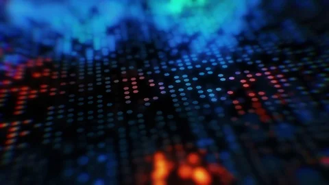 Digital Bokeh Background Stock Footage 72899105