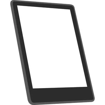 Digital book reader graphic illustration Stock Illustration