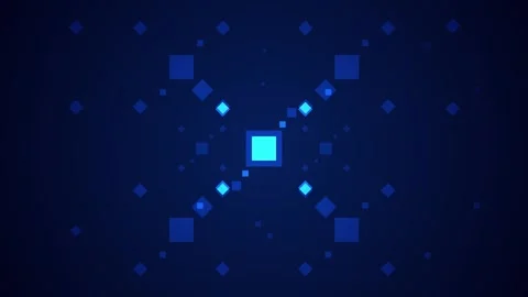 Digital box that expands and expands represents the power 動画素材 309977985