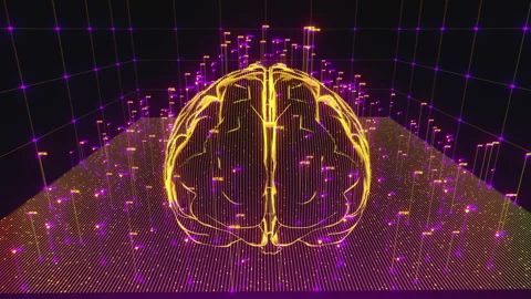 Digital brain 04 動画素材 263328198