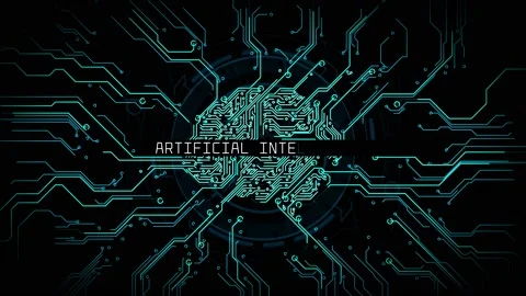 Digital Brain Artificial Intelligence Network Connection 05 Stock Footage 140166920