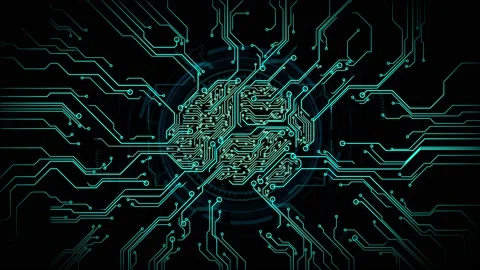 Digital Brain Artificial Intelligence Network Connection 03 Stock Footage 140166925