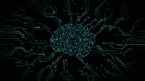 Digital Brain Artificial Intelligence Network Connection 01 Stock Footage 140166926