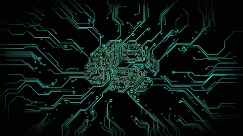 Digital Brain Artificial Intelligence Network Connection 02 Stock Footage 140166930