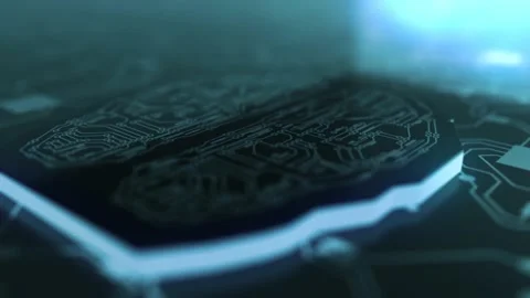 Digital Brain Artificial Intelligence Network Connection 02 4K Stock Footage 145834968