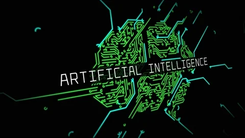 Digital Brain Artificial Intelligence Network Connection 06 Stock Footage 149083192