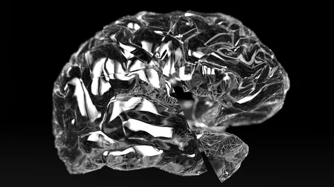 Digital brain broken or sick Stock Footage 111794366