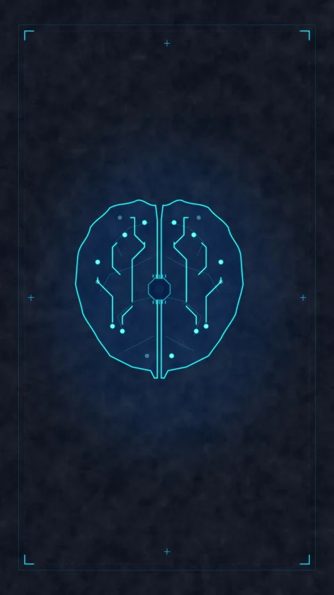 Digital brain circuitry showing intelligence, network synapse, data ai, mac.. Stock Footage 348327728