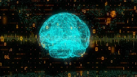 Digital Brain Equalizer Stock Footage 123152128