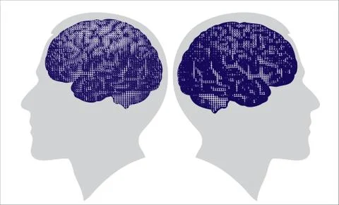Digital brain Illustrazione stock