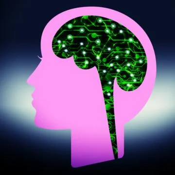 Digital brain Stock Illustration