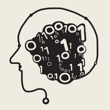 Digital brain イラスト素材