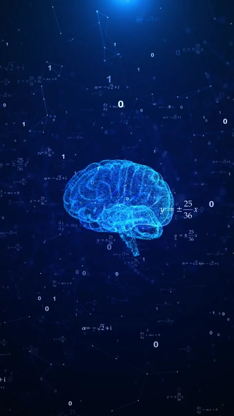 Digital Brain Shield Animation AI Powered Cybersecurity artificial intelligence Видео 312456510