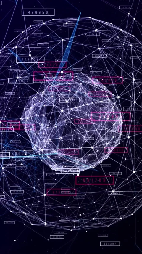 Digital Brain Visualization with Data Connections and Networks Stock Footage 306312482