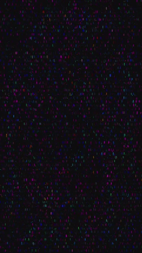 Digital Breakdown Glitch Loop Portrait Stock Footage 331074599