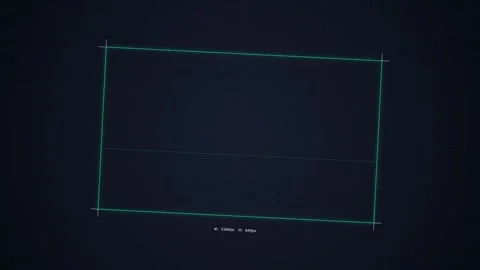Digital Breakpoint 1024px Screen Resolution Interface Design Element Stock Footage 348413617