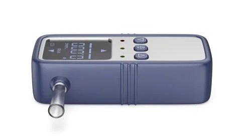 Digital breathalyzer for alcohol testing Illustrazione stock