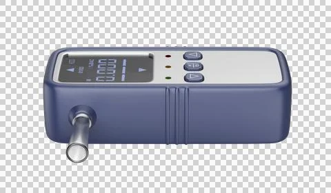Digital breathalyzer for alcohol testing Illustrazione stock