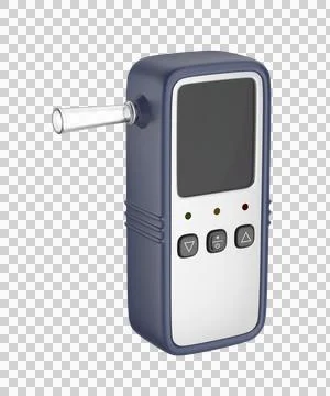 Digital breathalyzer for alcohol testing Illustrazione stock