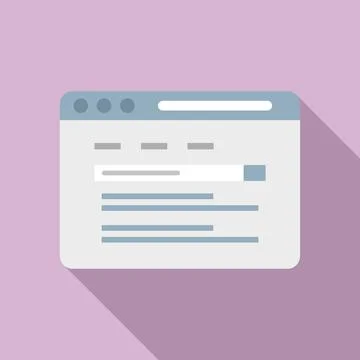 Digital browser icon flat vector. Bar interface Stock Illustration