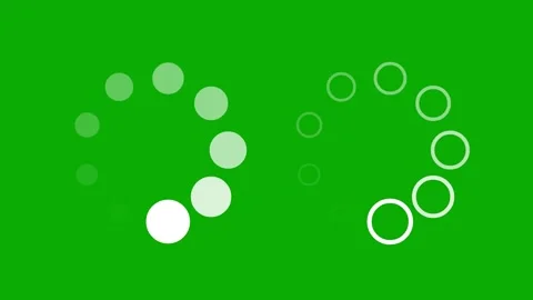 Digital buffering circles green screen motion graphics Stock Footage 271025926