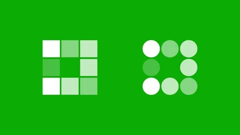Digital buffering symbols green screen motion graphics Stock Footage 269342200