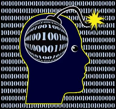 Digital Burnout Illustrazione stock