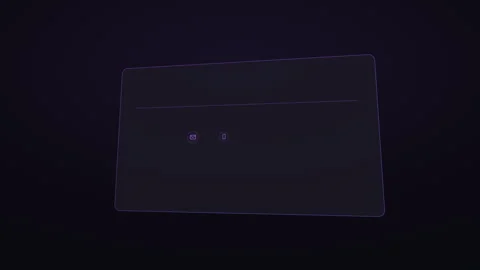 Digital business card interface loading template Stock Footage 345641845