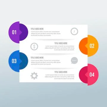 Digital business infographic vector design Illustrazione stock