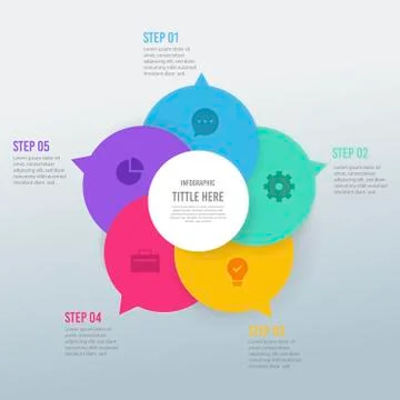 Digital business infographic vector design Stock Illustration