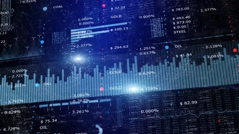 Digital business infographics and concept materials stock data animation Stock Footage 340589053