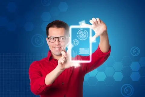 Digital business intelligence Stock Illustration