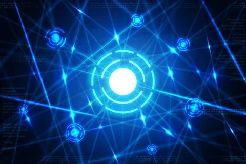 Digital business networking technology background Stock Photos
