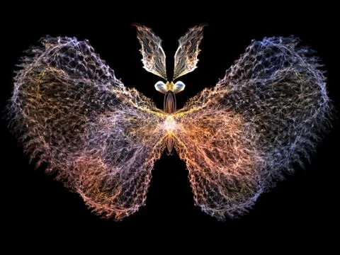Digital Butterfly Illustrazione stock