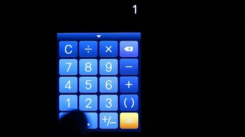 Digital Calculator Stock Footage 10785915