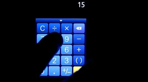 Digital Calculator Stock Footage 10785925