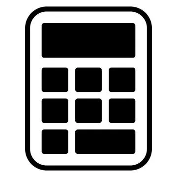Digital calculator vector design, mathematical calculation equipment in modern Stock Illustration
