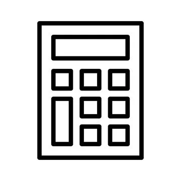 Digital calculator vector design, mathematical calculation equipment in modern Stock Illustration