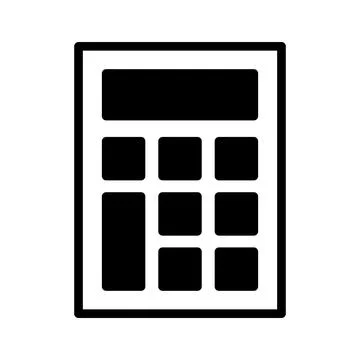 Digital calculator vector design, mathematical calculation equipment in modern Stock Illustration