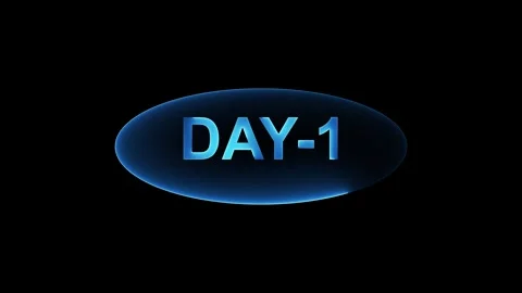 Digital calendar text highlights corporate training countdown deadlines. Pr.. Stock Footage 337817622