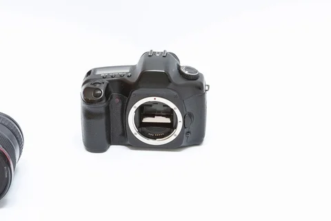 Digital camera and lens 库存影片 108059531