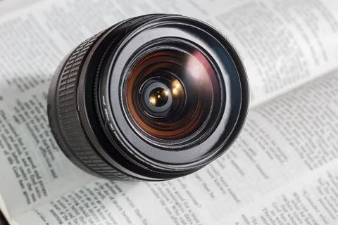 Digital camera auto focus lens Stock Photos