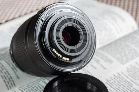 Digital camera auto focus lens Stock Photos