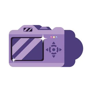 Digital camera back side Stock Illustration