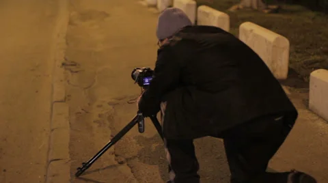 Digital camera capturing Stock Footage 34219217