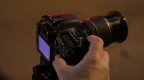 Digital camera capturing Stock Footage 34219299