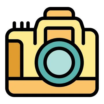 Digital camera capturing memories with style and precision Stock Illustration